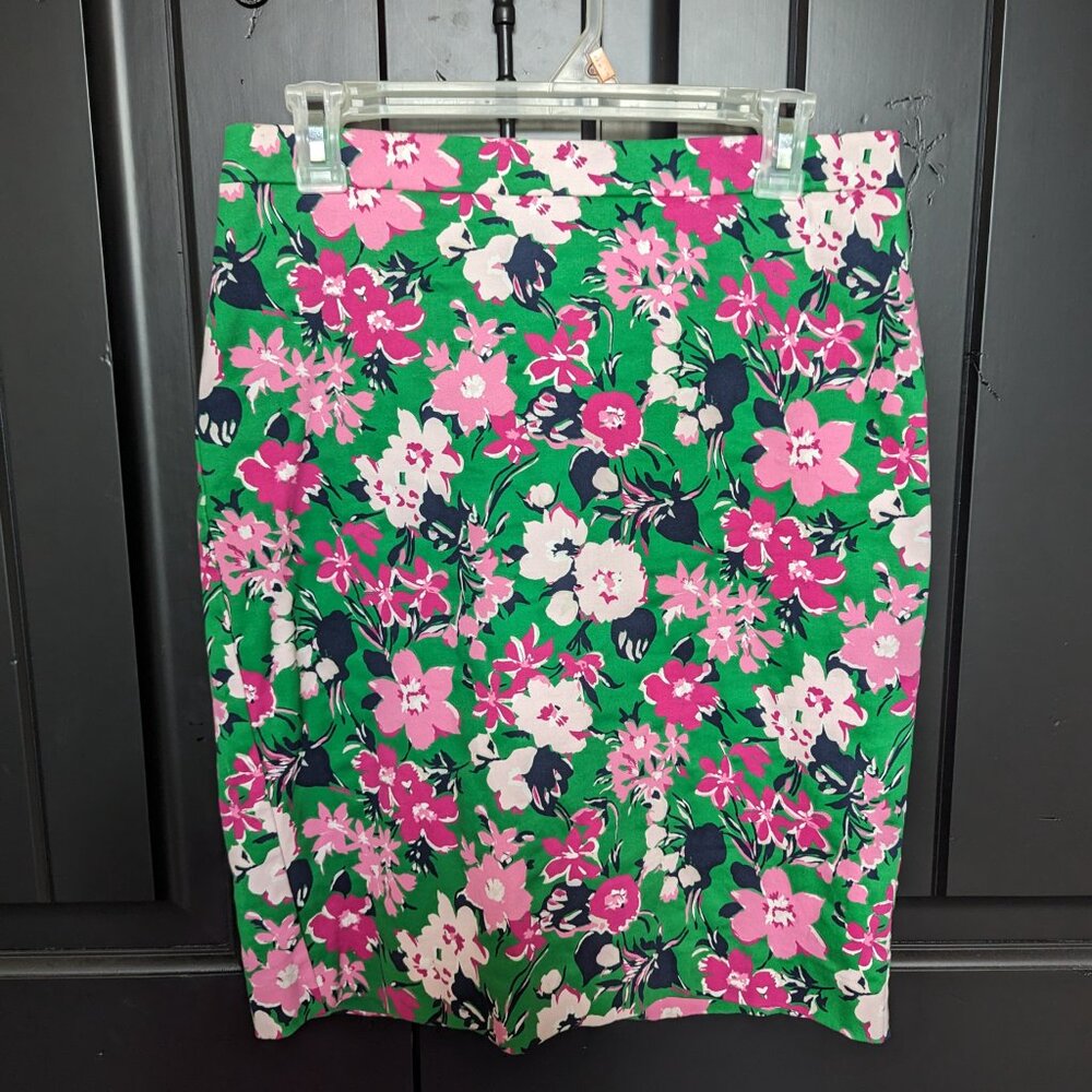 J Crew Floral Skirt Size 4